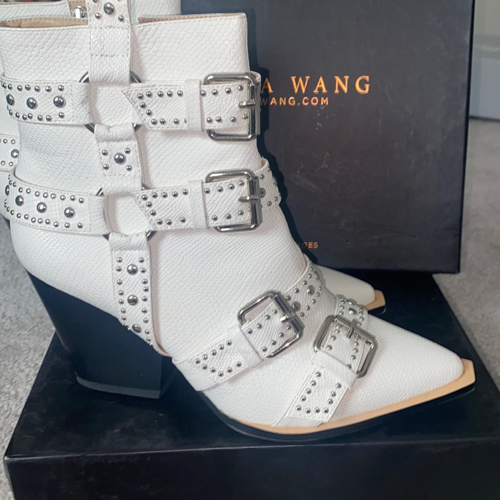 white snakeskin boots